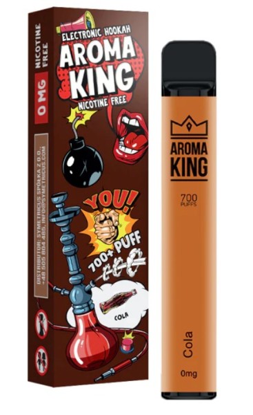 Aroma King Vape E-Zigarette - 0mg Nikotinfrei - 700 Züge - Cola