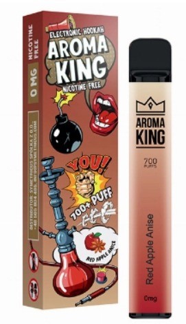 Aroma King Vape E-Zigarette - 0mg Nikotinfrei - 700 Züge - Red Apple Anise