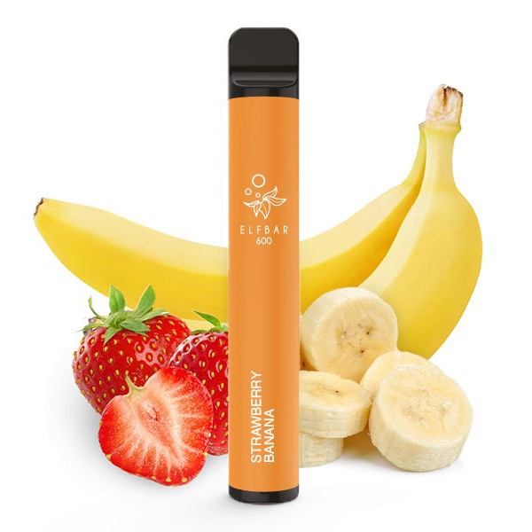 ElfBar 600 Einweg E-Zigarette - Strawberry Banana