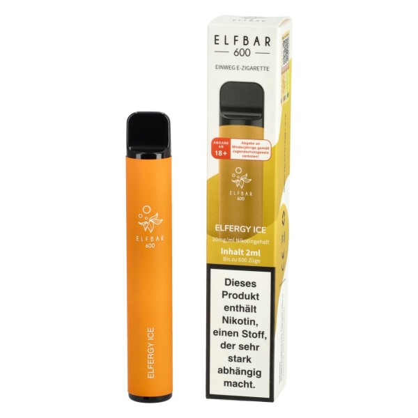 ElfBar 600 NIKOTINFREI Einweg E-Zigarette - Elfergy Ice