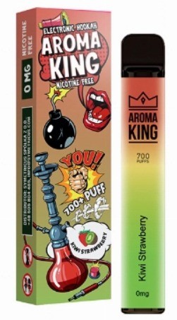 Aroma King Vape E-Zigarette - 0mg Nikotinfrei - 700 Züge - Kiwi Strawberry