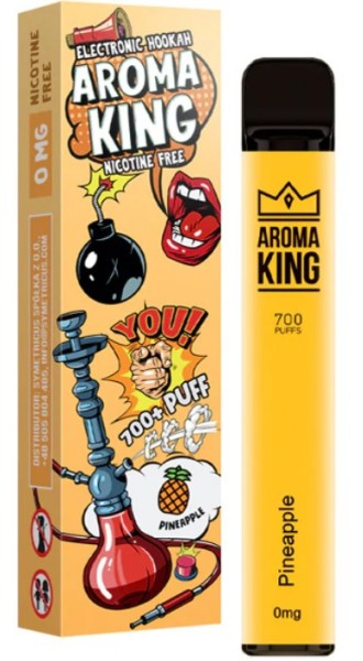 Aroma King Vape E-Zigarette - 0mg Nikotinfrei - 700 Züge - Pineapple