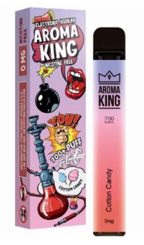 Aroma King Vape E-Zigarette - 0mg Nikotinfrei - 700 Züge - Cotton Candy